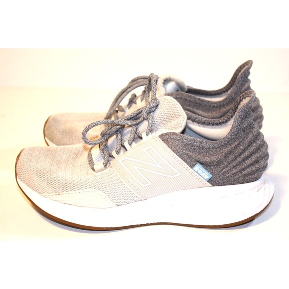 New Balance Fresh Foam Roav Tan White Gray Running Sneaker Women's Size 7.5 - Picture 2 of 7